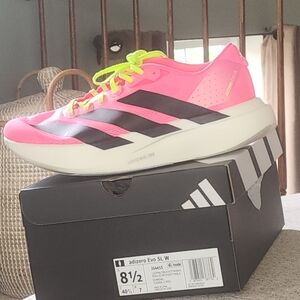 Adidas Women's Bright Pink and Black Athletic Shoes